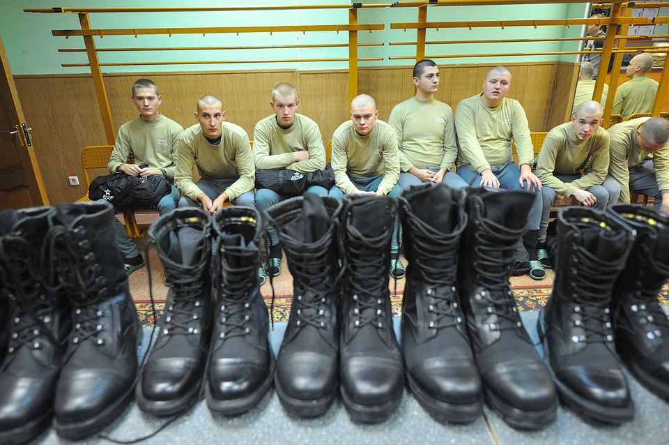 Military draftees in Russia