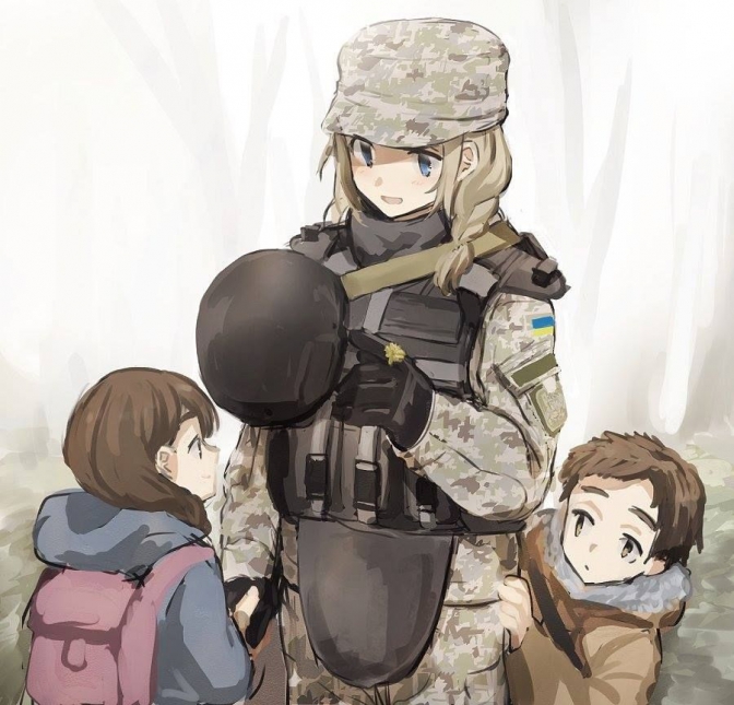 Anime Soldier Military Drawing Female Anime manga cartoon png  PNGEgg