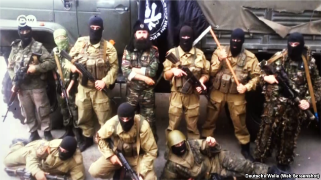 Serbian militants in Donbas
