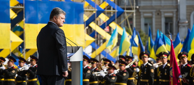 The election of President Poroshenko (pictured) or snap parliamentary elections did not lead to a political renewal in Ukraine ~