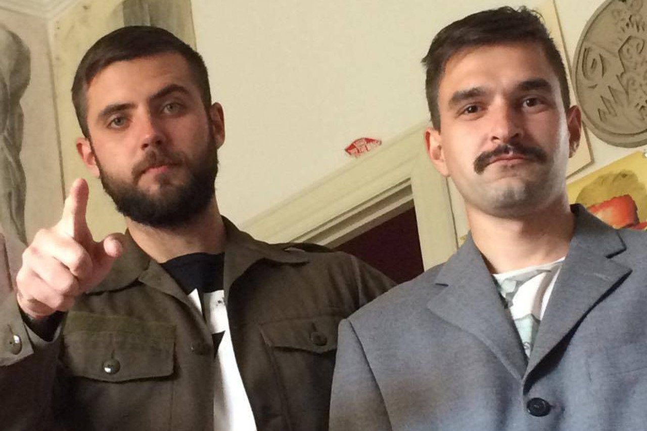 Maksym Osadchuk and Denis Matsola, members of Euromaidan protests in Crimea. were among those detained by the SBU. Photo: Facebook of Maksym Osadchuk ~