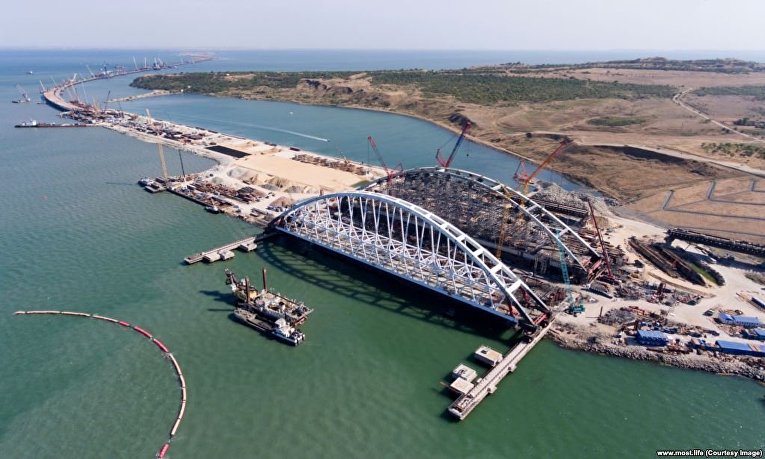 Construction of the Bridge near Kerch