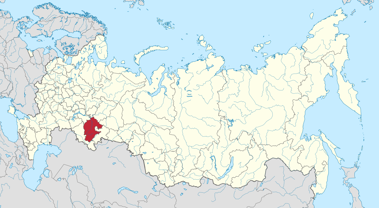 Republic of Bashkortostan on the map of the Russian Federation (Image: Wikipedia)