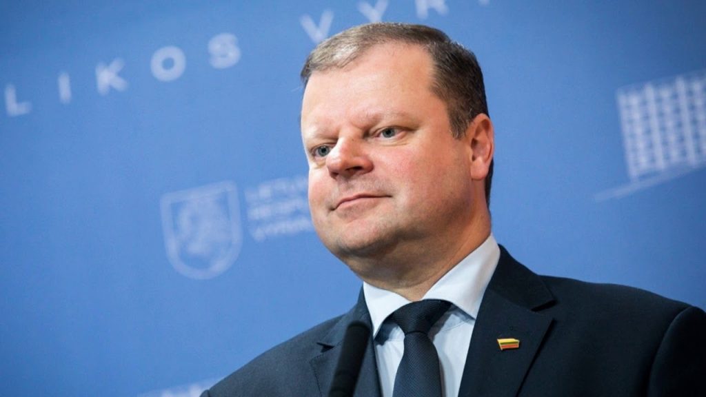 Lithuanian Prime Minister Saulius Skvernelis (Image: video capture)
