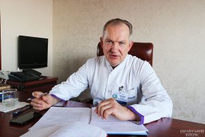 Dr. Serhiy Ryzhenko, Chief Physician and Surgeon, Mechnikov Hospital, Dnipro. Photo: uain.press/Marusia Lahuta ~