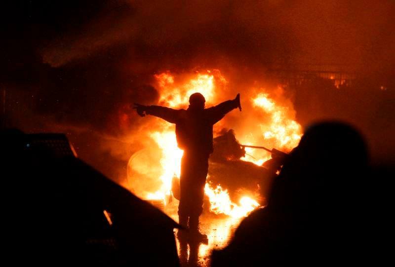 Euromaidan fire