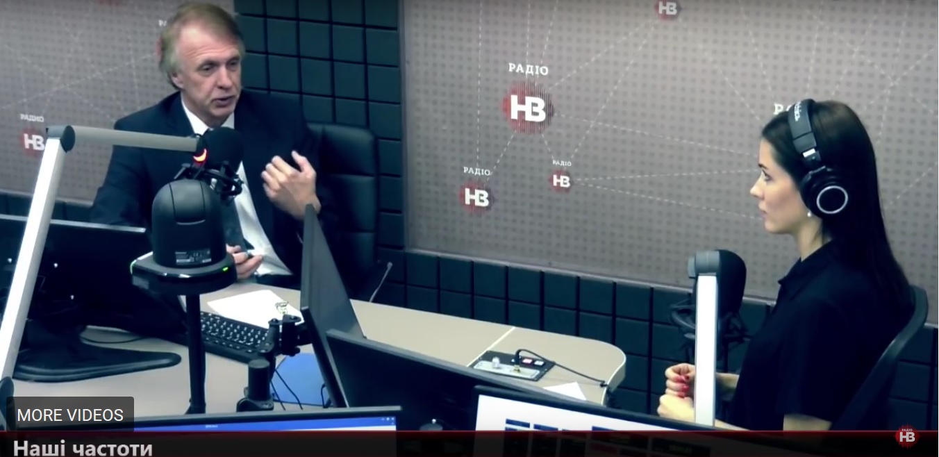 Volodymyr Ohryzko on Radio NV (Image: video capture)