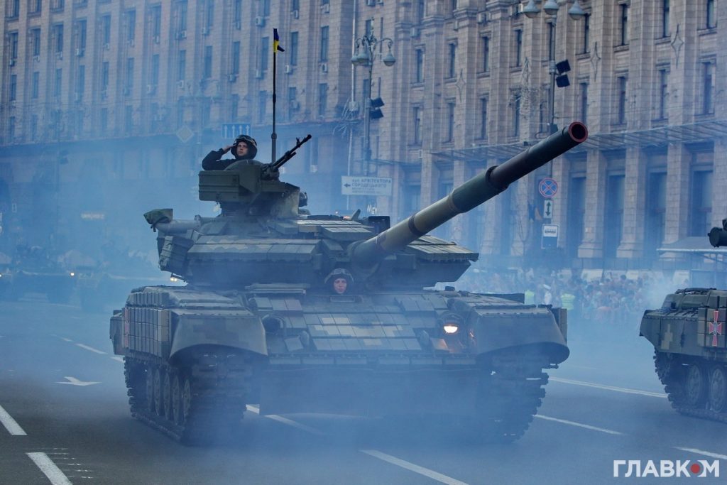 A Ukrainian T-64.