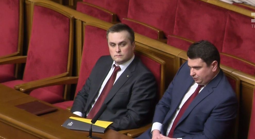 The head of the Special Anti-Corruption Prosecutor’s Office Nazar Kholodnytskyi (left) and the head of the National Anti-Corruption Bureau Artem Sytnyk. Photo: tsn.ua ~