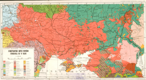 Ethnographic map by Volodymyr Kubiyovych and Mykola Kulytskyi, 1930. Photo: zbruc.eu ~