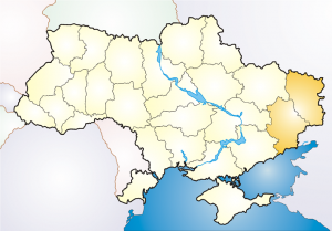 Donbas region in Ukraine. Source: Wikimedia Commons ~