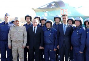 Putin and Assad at Khmeimim Air Base, December 2017 ~