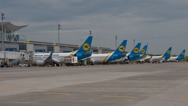 Ukrainian airports are usually full of UIA planes. Source: economichna pravda ~