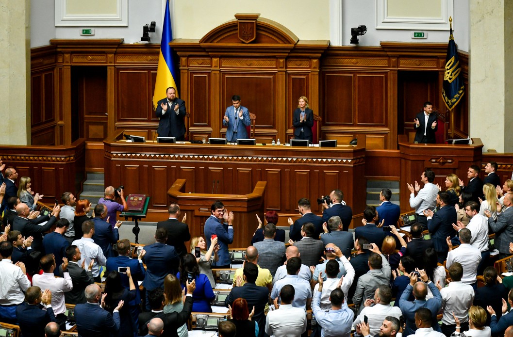 President of Ukraine Volodymyr Zelenskyy at the second session of the Verkhovna Rada of the IX convocation. 3 September 2019. Photo: president.gov.ua