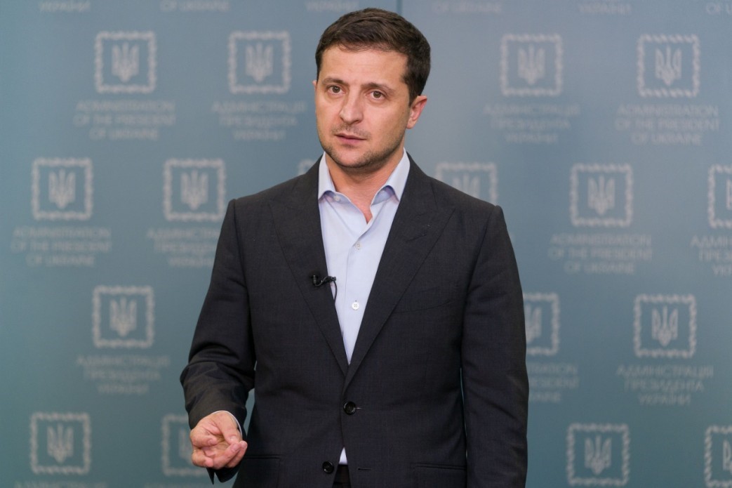 Ukrainian President Volodymyr Zelenskyy addressing the Ukrainian people about his government agreeing to the Kremlin-demanded "Steinmeier formula" for the Donbas. Kyiv, October 3, 2019 (Photo: president.gov.ua)