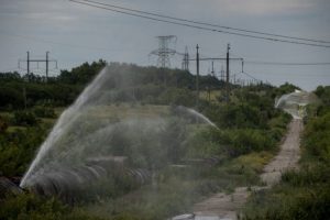 Damaged Seversky Donets-Donbas Canal. photo: 0624 ~