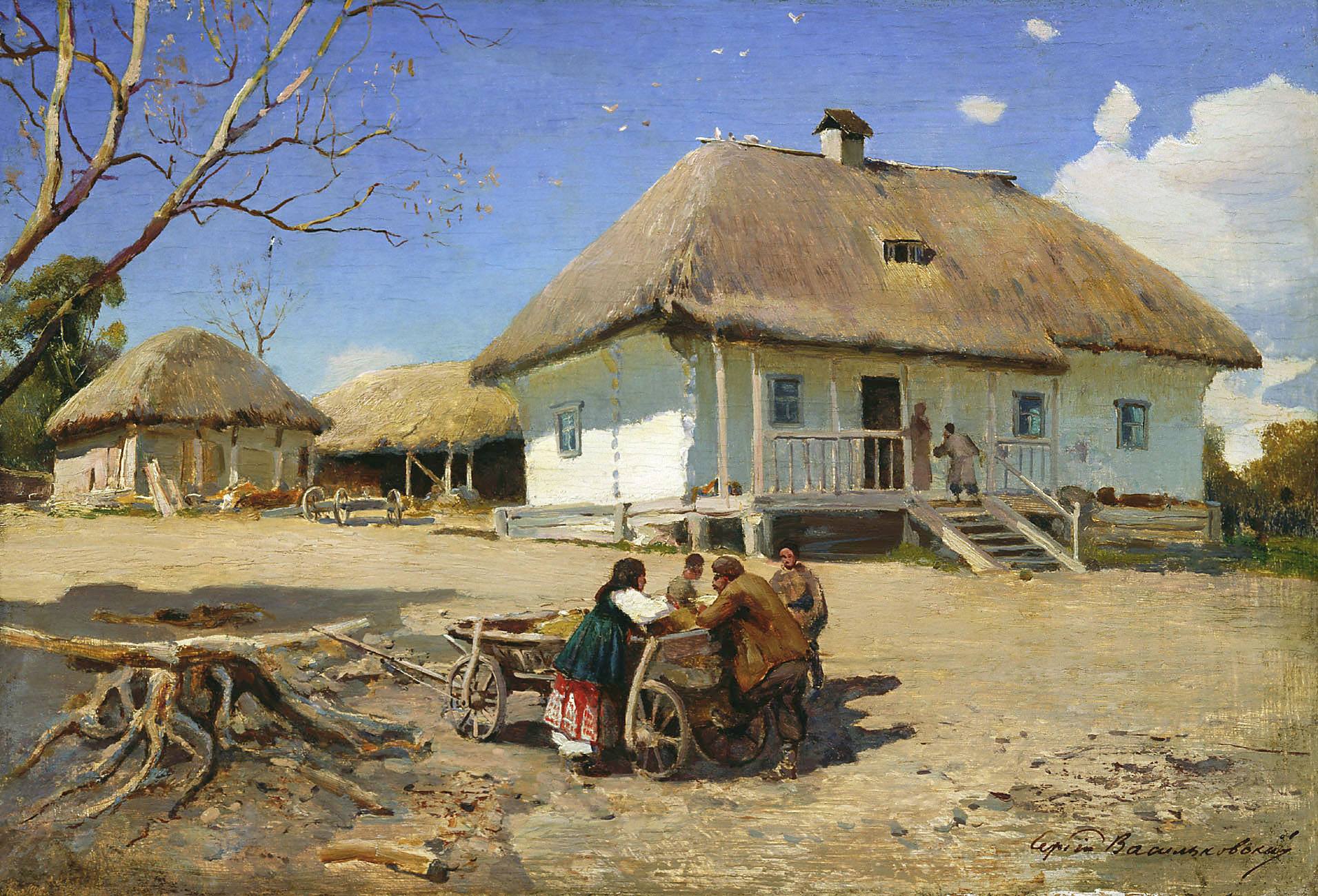 “Kozak’s Household” by Serhiy Vasylkivskyi, around 1880–1890. ~