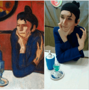 Residents of Odesa in covid-19 confinement recreate living copies of famous art masterpieces ~~
