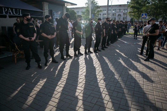 Belarusian riot police. Source: Voices from Belarus ~
