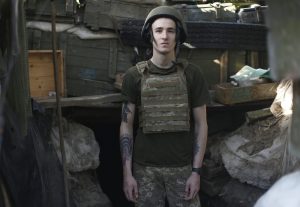 Serhiy, 19 years old, from Nikopol, Dnipropetrovsk Oblast. Deployed in Avdiyivka PromZone, June 14, 2018. Serhiy grew up without a father. His mother needed money for the operation, so at the age of 18 he enlisted in the Armed Forces. It was difficult, and after the first rotation in Maryinka, he started hearing “voices”. He was hospitalized, treated and returned to his brigade. Today, he is used to army life and combat. ~