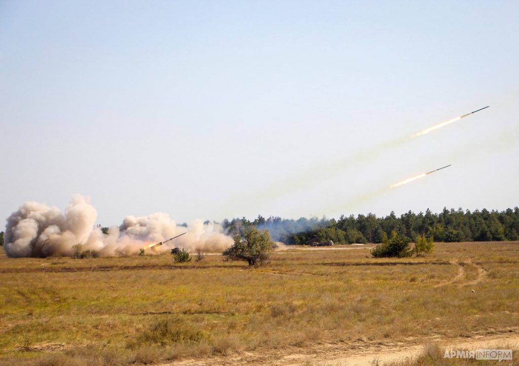 The MLRS BM-27 Uragan live-fire exercise. Ukraine's south, 24 September. Photo: mil.gov.ua