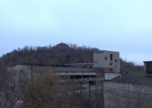 General view of former Donetsk art center Izolyatsia (“isolation” or “insolation”) situated on the premises of an old industrial area that was turned into a prison by Russian occupation forces back in 2014. Source: Telegram channel @traktorist_dn. ~