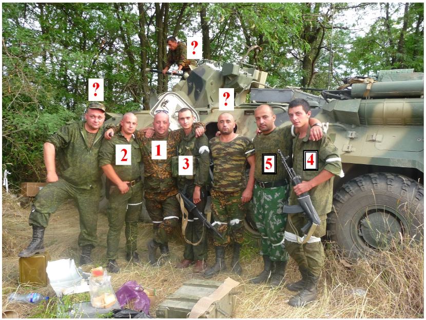 Newly identified 5 servicemen of the Russian Army’s 18th Motorized Rifle Brigade who took part in the aggression against Ukraine. Photo: InformNapalm ~