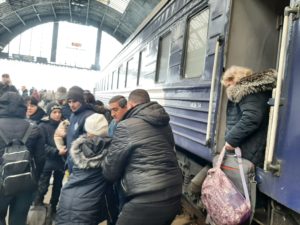 Lviv refugees Ukraine Russia