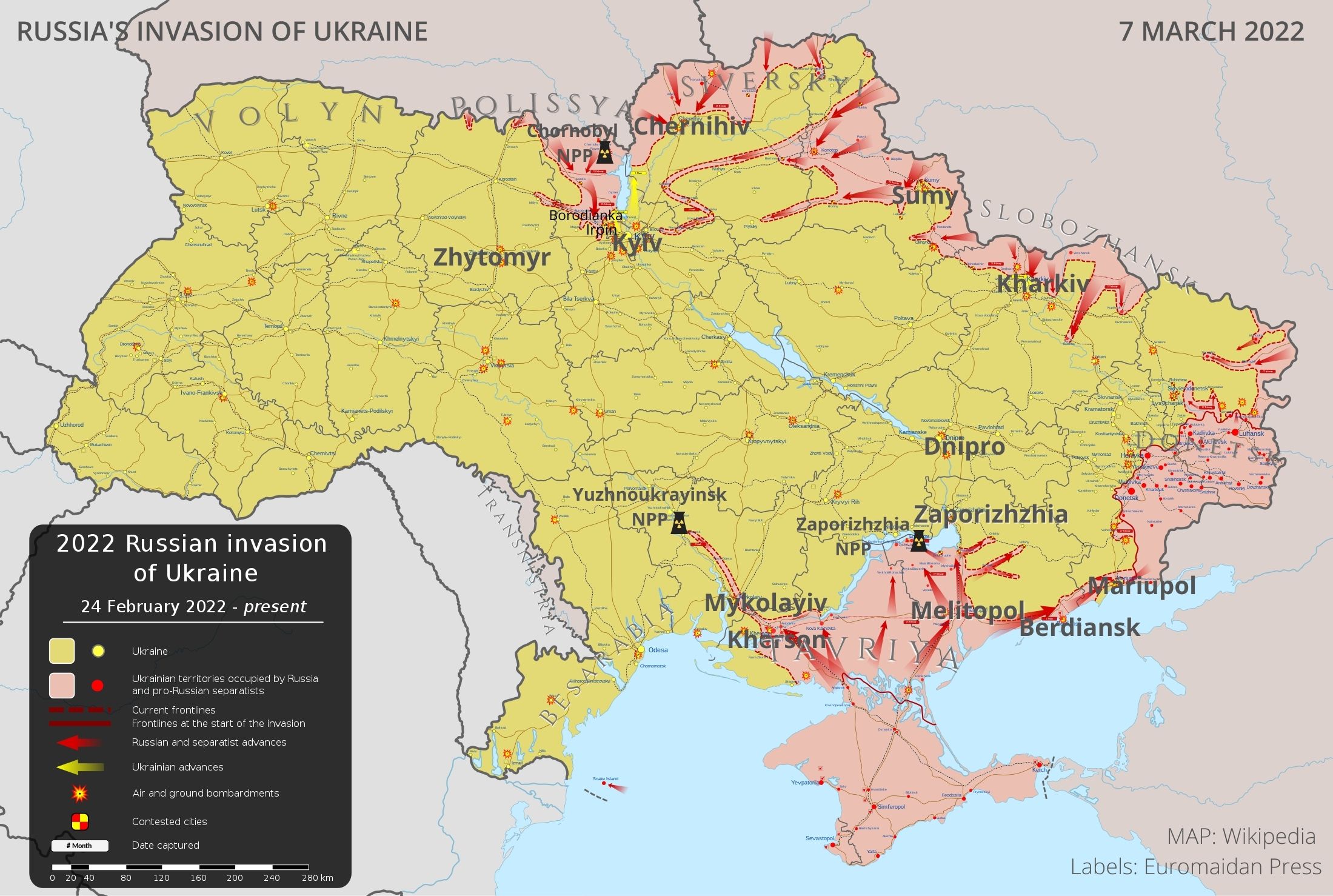 Russia Ukraine Map Timelapse - Benjamin Dunn Kabar