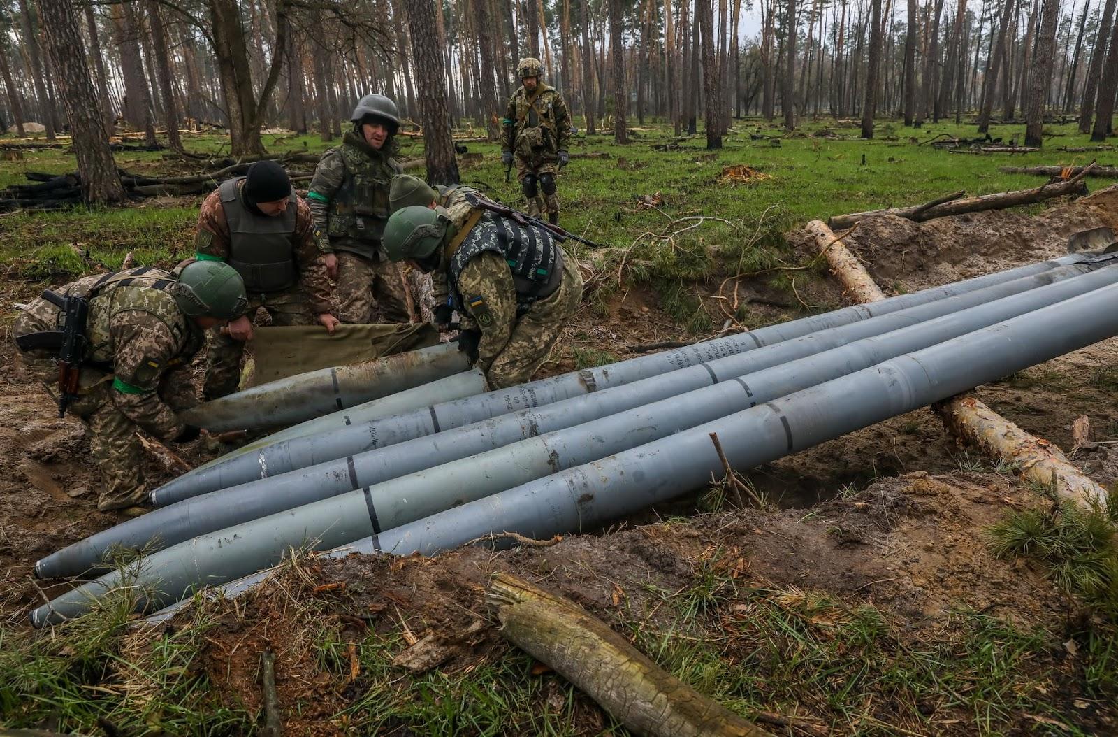 Russian cluster munitions for rocket artillery. Source: Nick Tymchenko