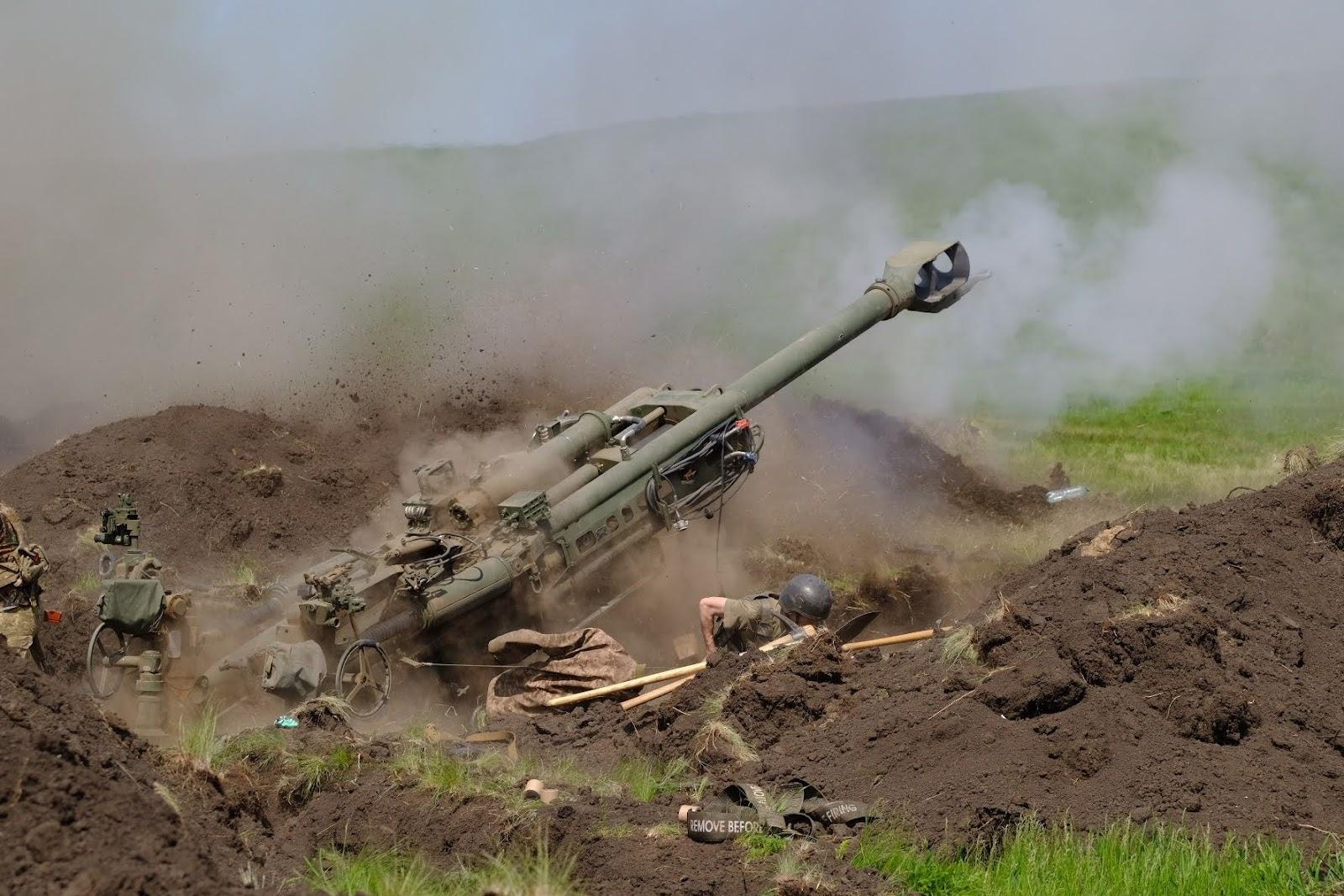 M777 howitzer on the battlefield. Source: US Embassy in Ukraine