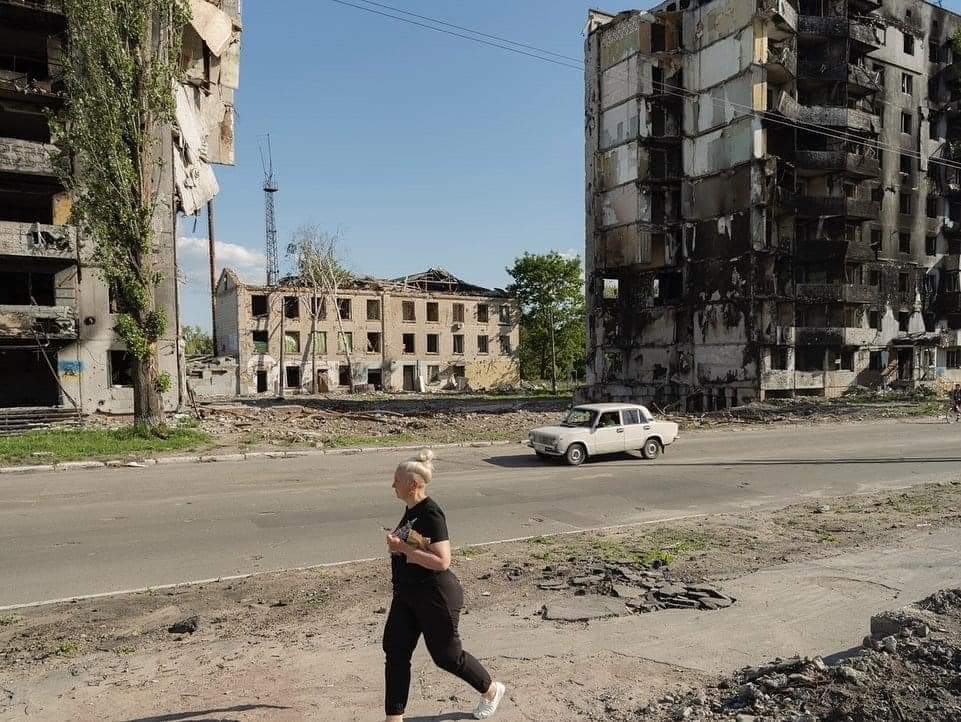 Ukraine city ruined by Russian occupation