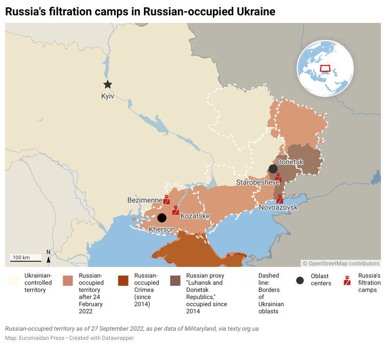 Russia corners Ukrainians in filtration and deportation