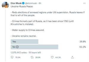 What's wrong with Elon Musk's tweet on Ukraine - Euromaidan Press