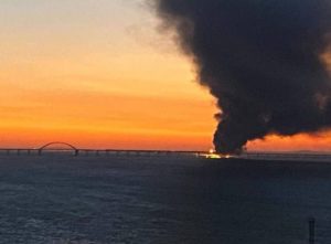 Kerch bridge fire