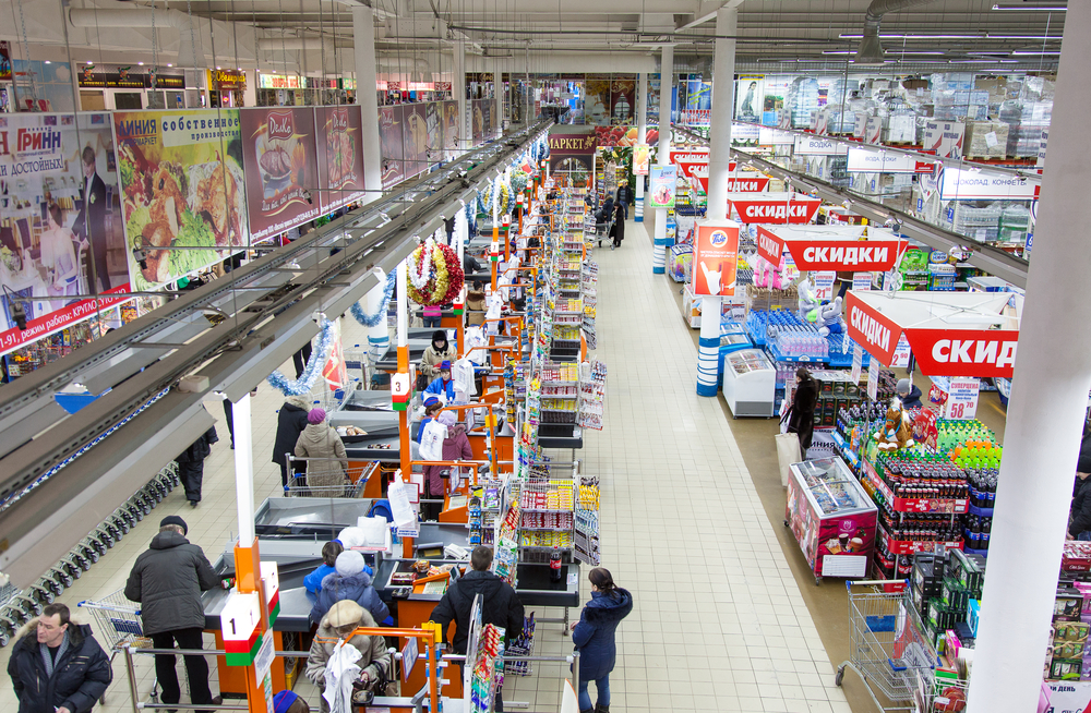 Western companies Russia supermarket
