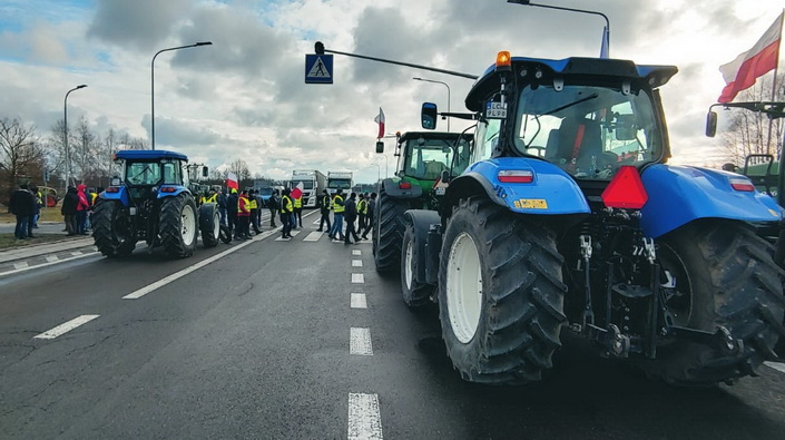 Poland protest grain import