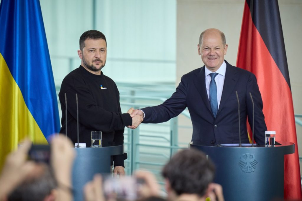 Zelenskyy and Scholz in Berlin