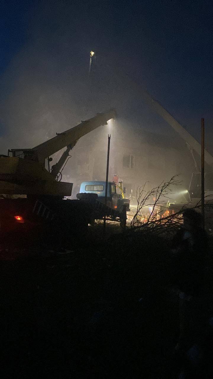 Russian missiles hit Dnipro, people get stuck under rubble