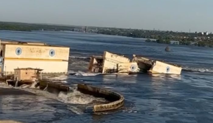 Kakhovka dam HPP destroyed