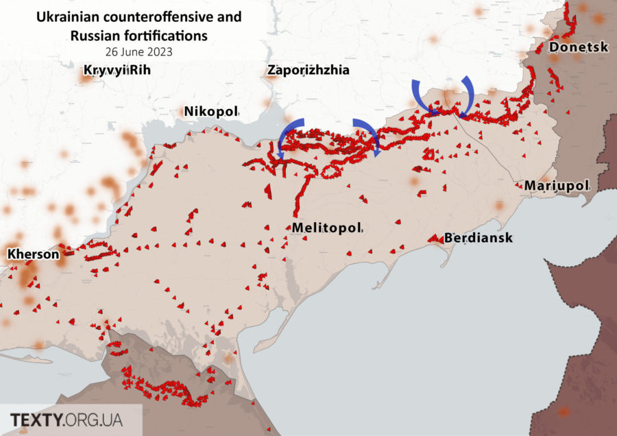 russian fortifications counteroffensive