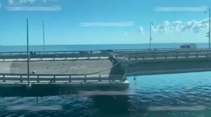 Kerch bridge Crimea bridge marine drone attack