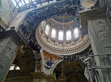 damaged church in odesa