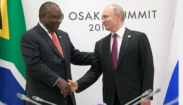 Ramaphosa putin south africa