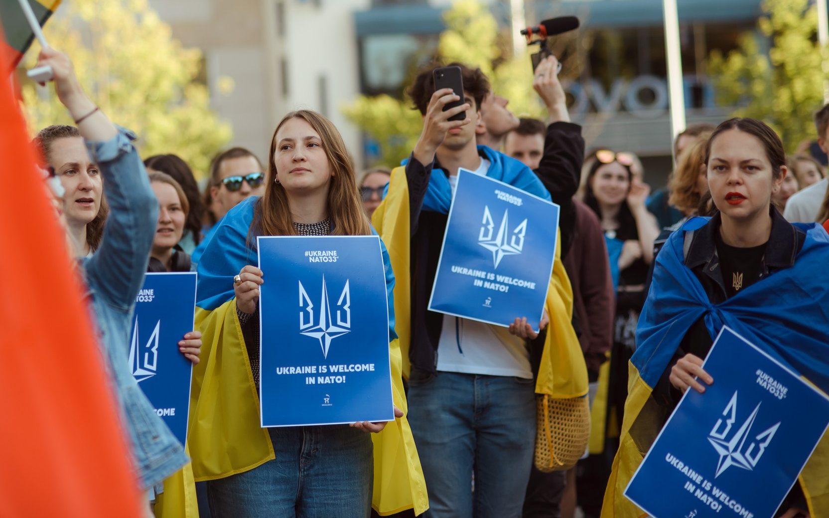 NATO summit vilnius nato Ukrainian rally