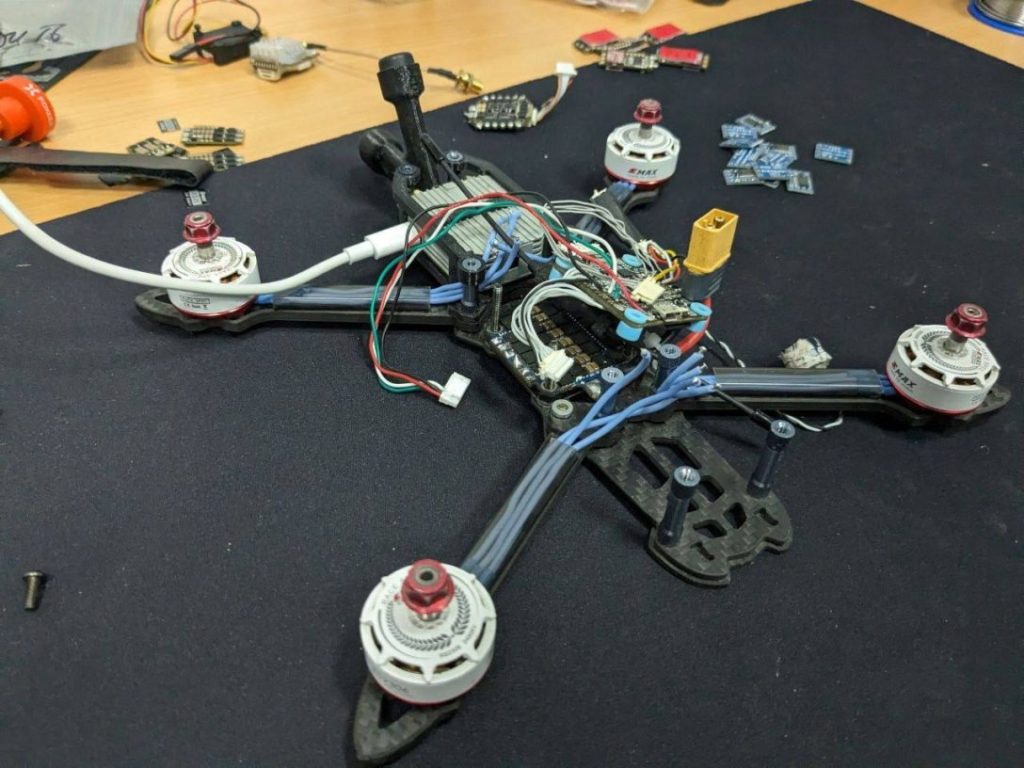 FPV drone with self-guided system