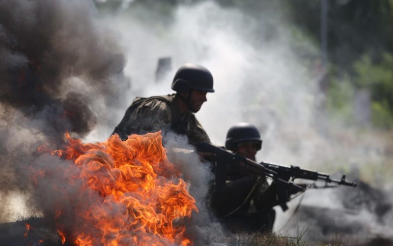 Ukrainian soldiers