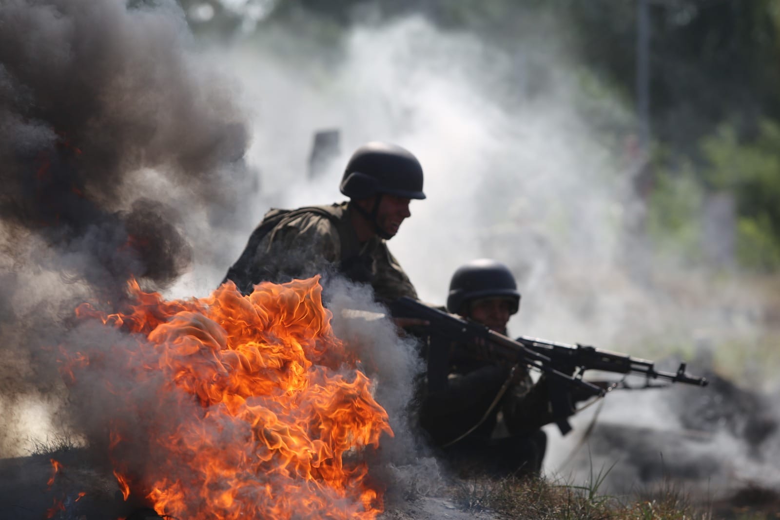 Ukrainian soldiers