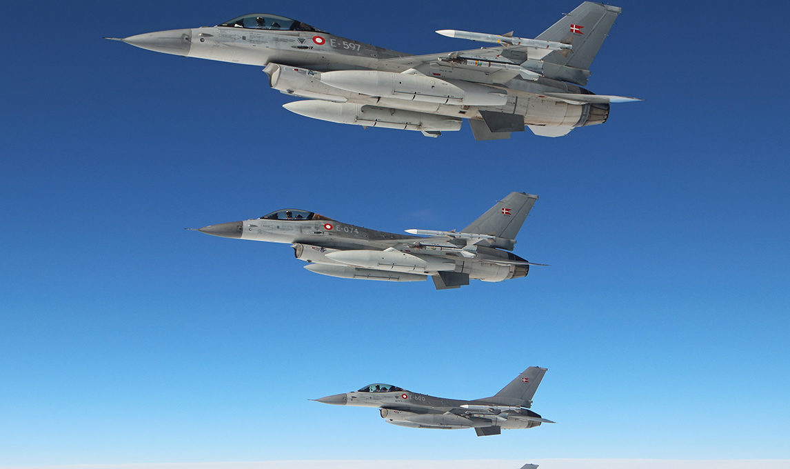 Danish Army's F-16 fighter jets.