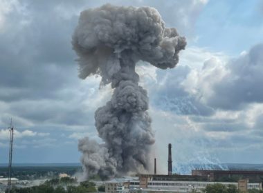 Explosion at the Zagorsk Optical-Mechanical Plant near Moscow